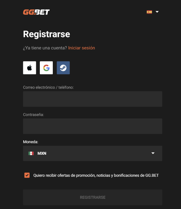 GGbet_registrarse